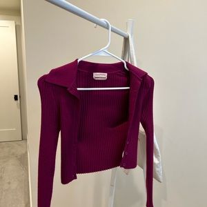 UO button up sweater